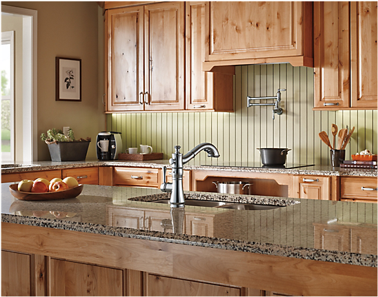 Delta Wall Mount Pot Filler Faucet Traditional - Kitchen (600x600), Png Download