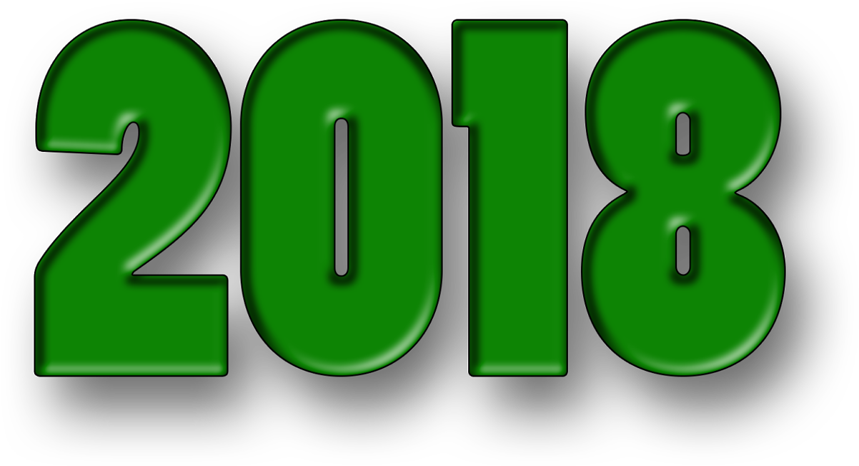 Images For Happy New Year 2018 3d 4k - Sign (1600x914), Png Download