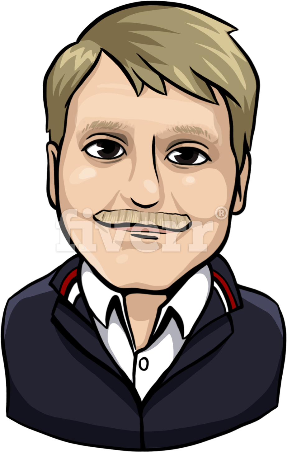 A Custom Portrait By Alexsolera - Cartoon (1200x1605), Png Download