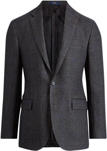 Polo Linen Suit Jacket Sport Coats Trousers - Suit (506x630), Png Download
