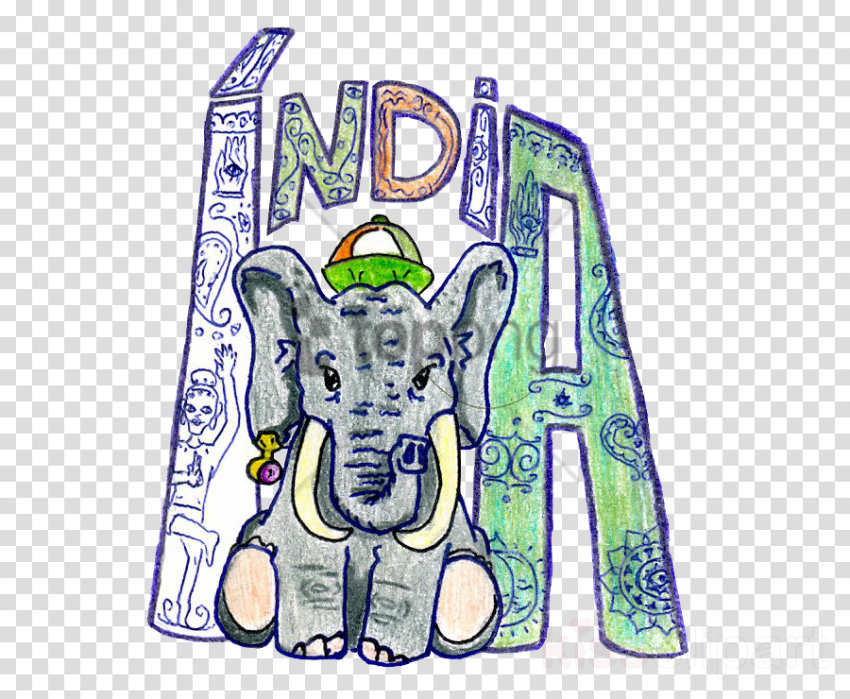 Free Png Download Indian Elephant Drawing Png Images - Clipart Sugar Packet Png (850x699), Png Download
