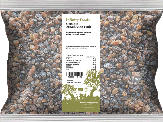 Organic Mixed Vine Fruit - Pinto Beans (600x600), Png Download