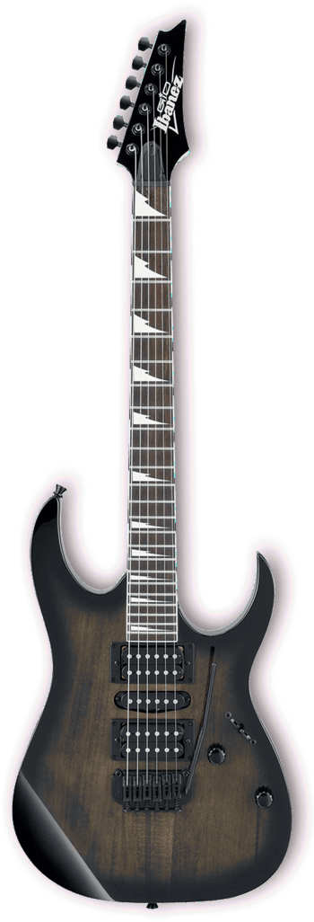 Electric Guitars - Ibanez Grg170dxb Wns (360x1037), Png Download