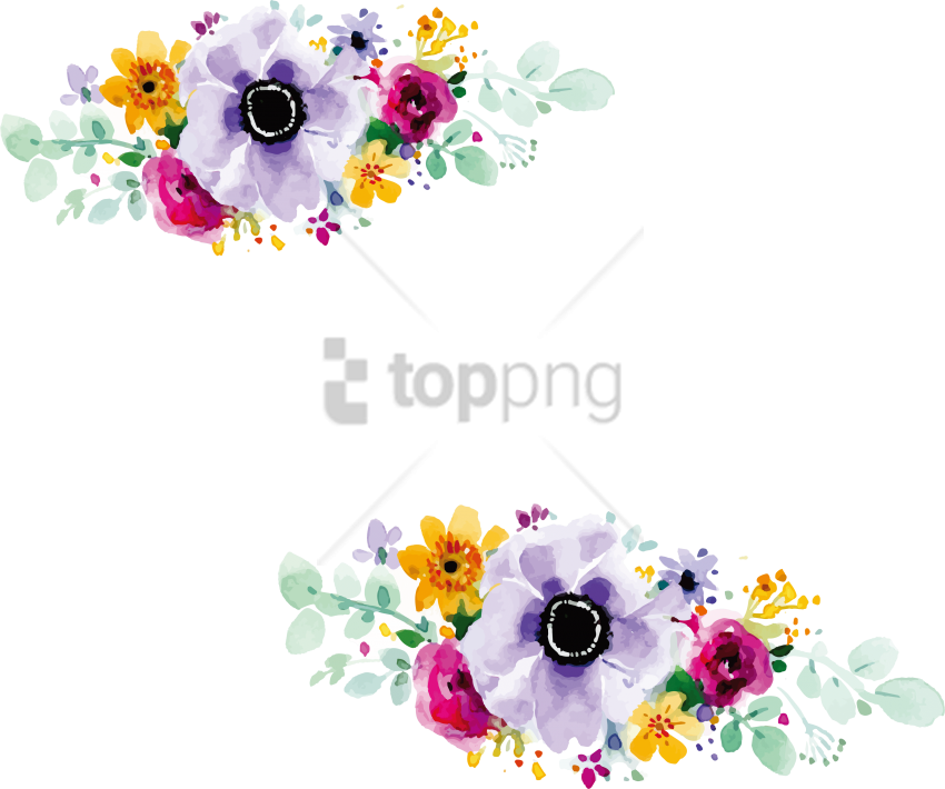 Free Png Flower Design For Wedding Invitation Png Image - Flower Design For Wedding Invitation Png (850x710), Png Download