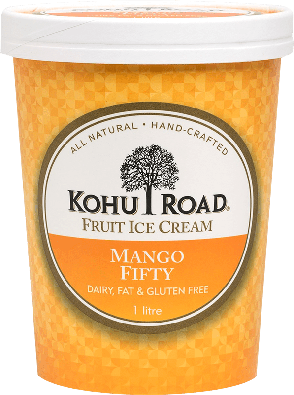 Kohu Road Mango Fifty Fruit Ice Cream Gluten Free 1 - Grated Parmesan (800x800), Png Download