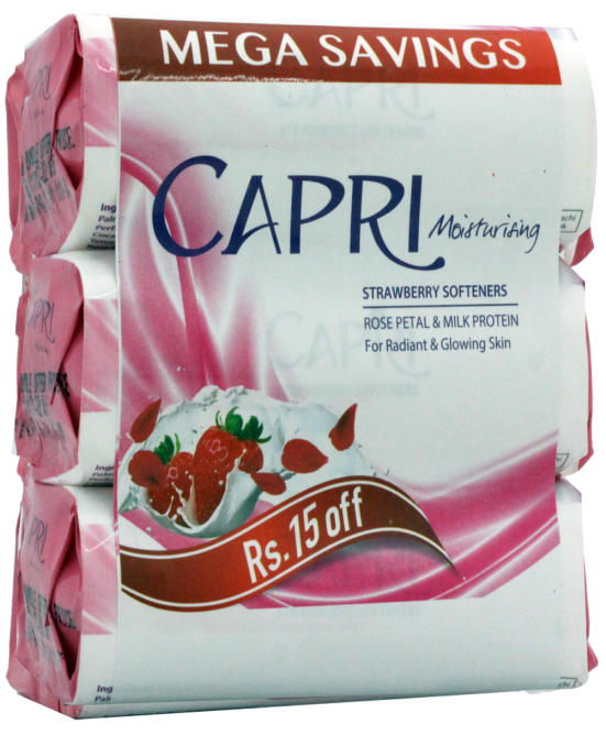Capri Soap 3x100g Rose Petal & Milk Protein - Capri (550x684), Png Download