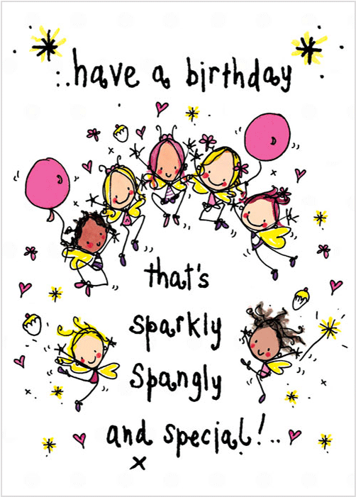 Have A Birthday That's Sparkly, Spangly And Special - Juicy Lucy Birthday Cards (700x700), Png Download