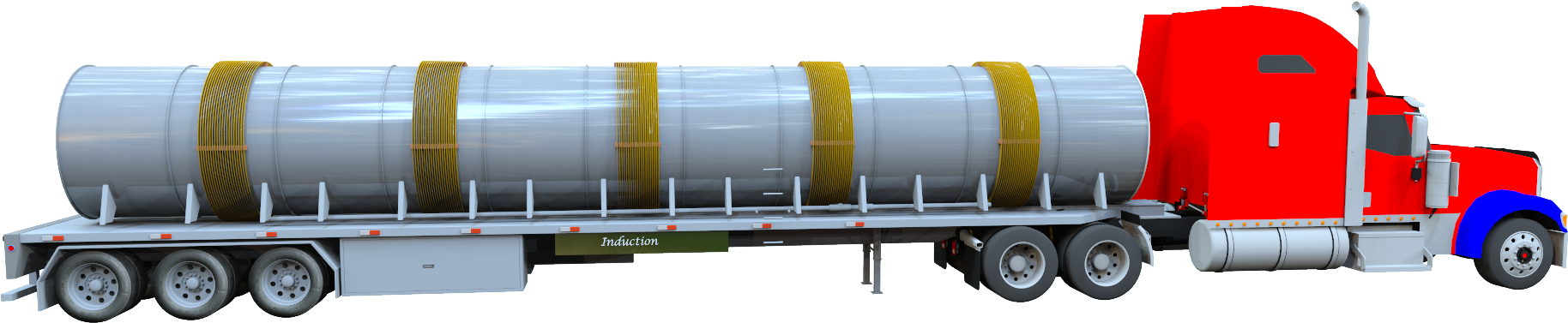 Truck Tanker No Tank - Trailer (1916x878), Png Download