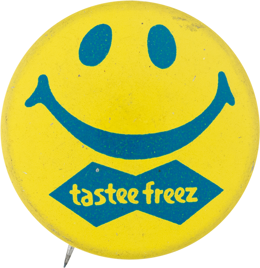 Tastee Freez Smileys Button Museum - Smiley (1000x1027), Png Download
