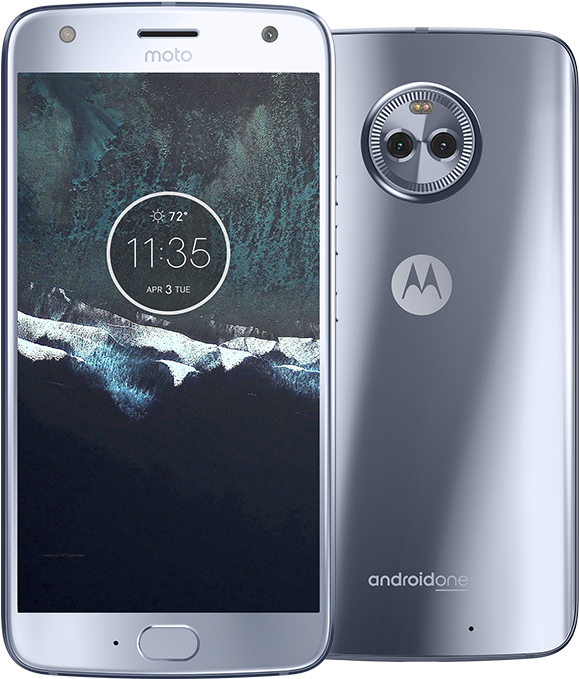 Android One Moto X⁴ In Sterling Blue - Android One Moto X4 64 Gb Sterling Blue (800x696), Png Download