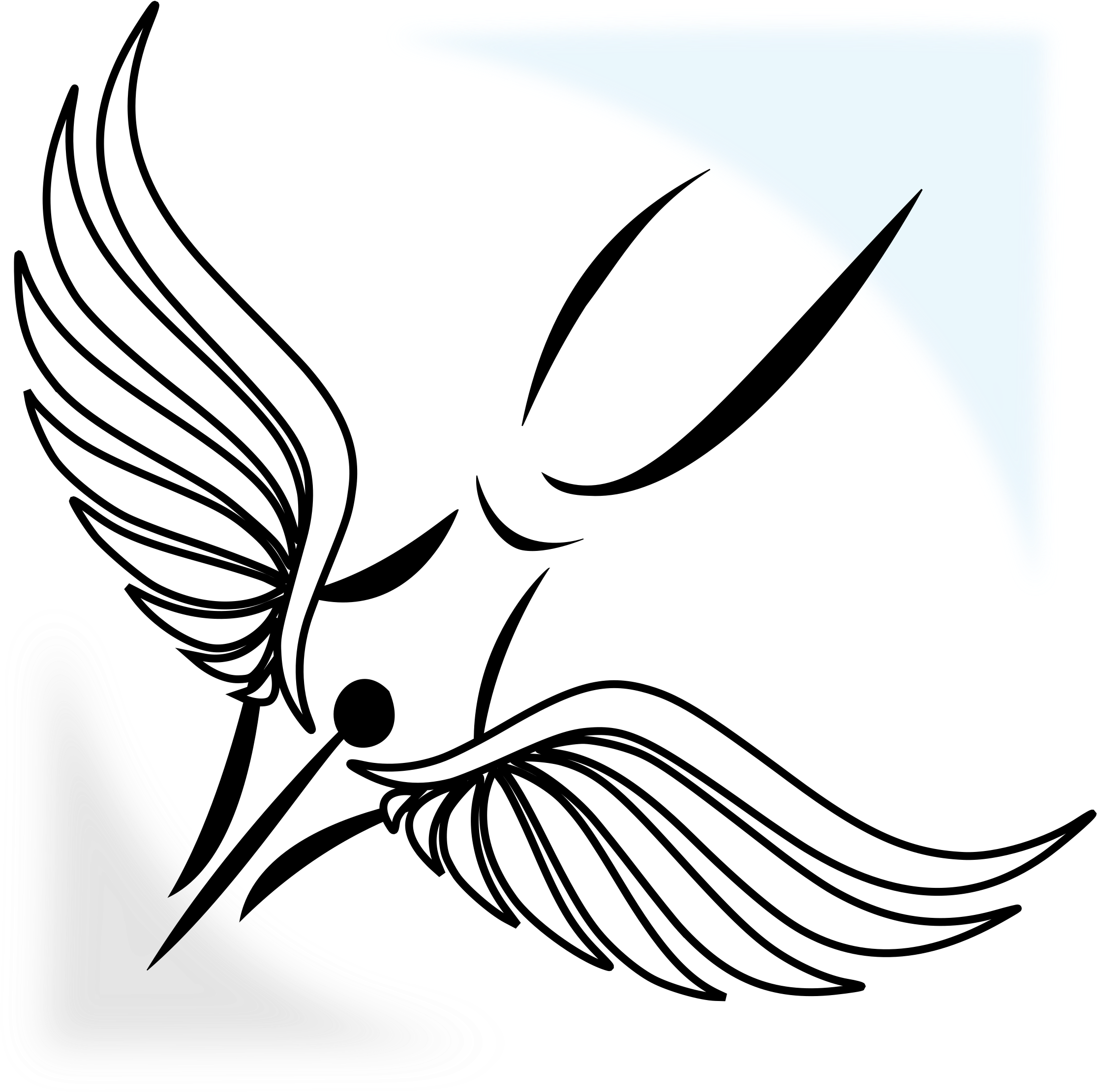 Flying High On The White-ruled Papers, - Poets Pen Png (2400x2400), Png Download