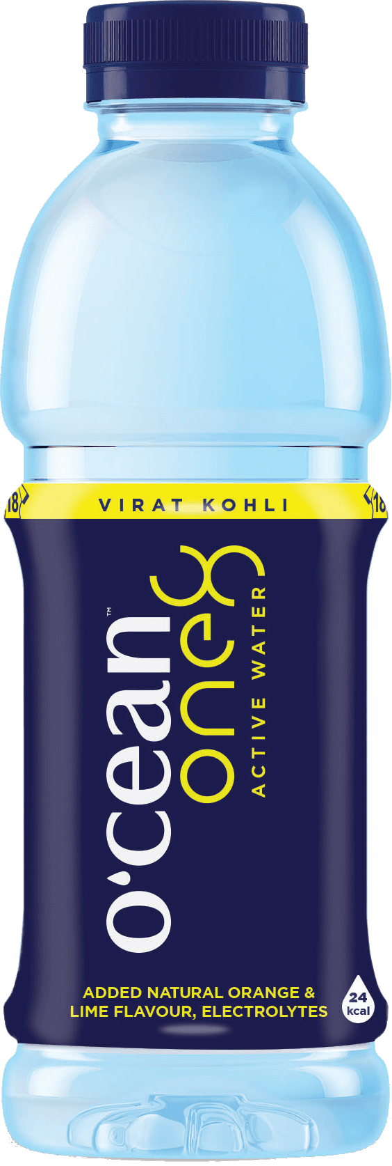 O'cean One8 Active Water - Plastic Bottle (564x1674), Png Download