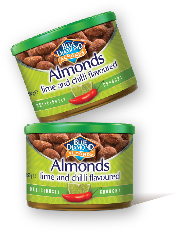 Blue Diamond Almonds Lime And Chilli - Goldfish (1651x1100), Png Download
