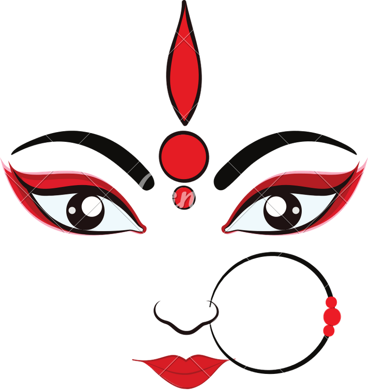 755 X 800 2 - Dussehra Goddess (755x800), Png Download