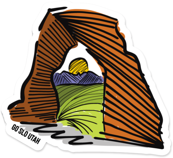 Utah // Arch Views Sticker (900x900), Png Download
