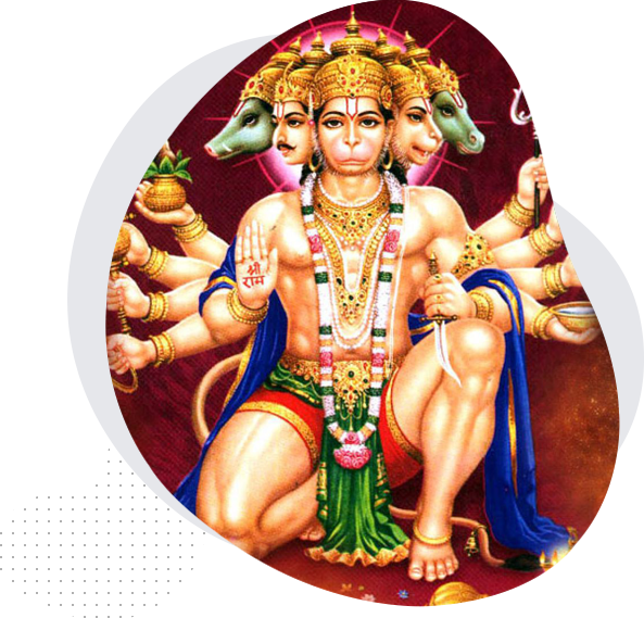Lord Hanuman Bodybuilder (593x569), Png Download