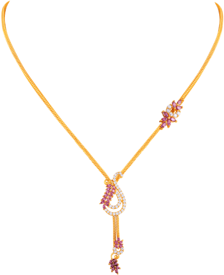 Gold Necklace Designs In 15 Grams - Necklace (800x600), Png Download
