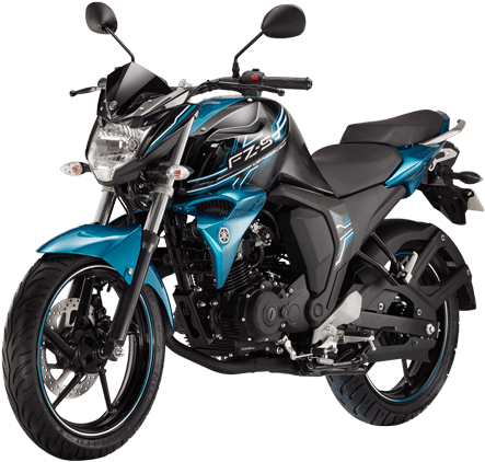 Copyright India Yamaha Motor Pvt - Yamaha Fzs Version 2 Viper Black (800x429), Png Download