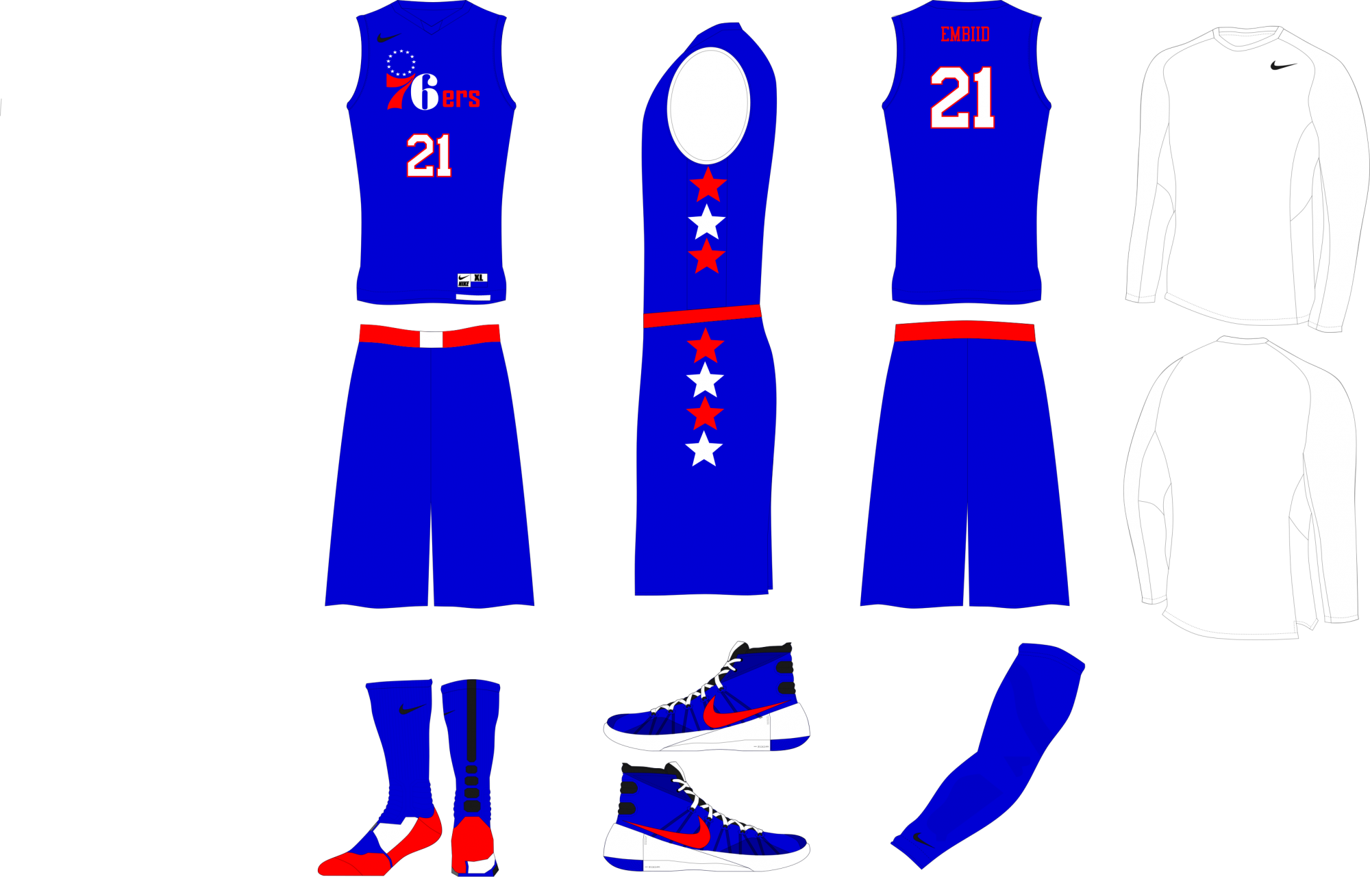 595ba773a89e5 76ersrebrandaway - Thumb - - Png - Liga De Verano De La Nba Uniforme (2000x1281), Png Download