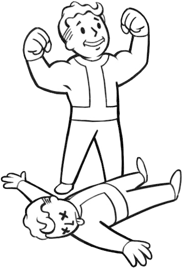Image Interesting - - Unarmed Fallout (580x560), Png Download