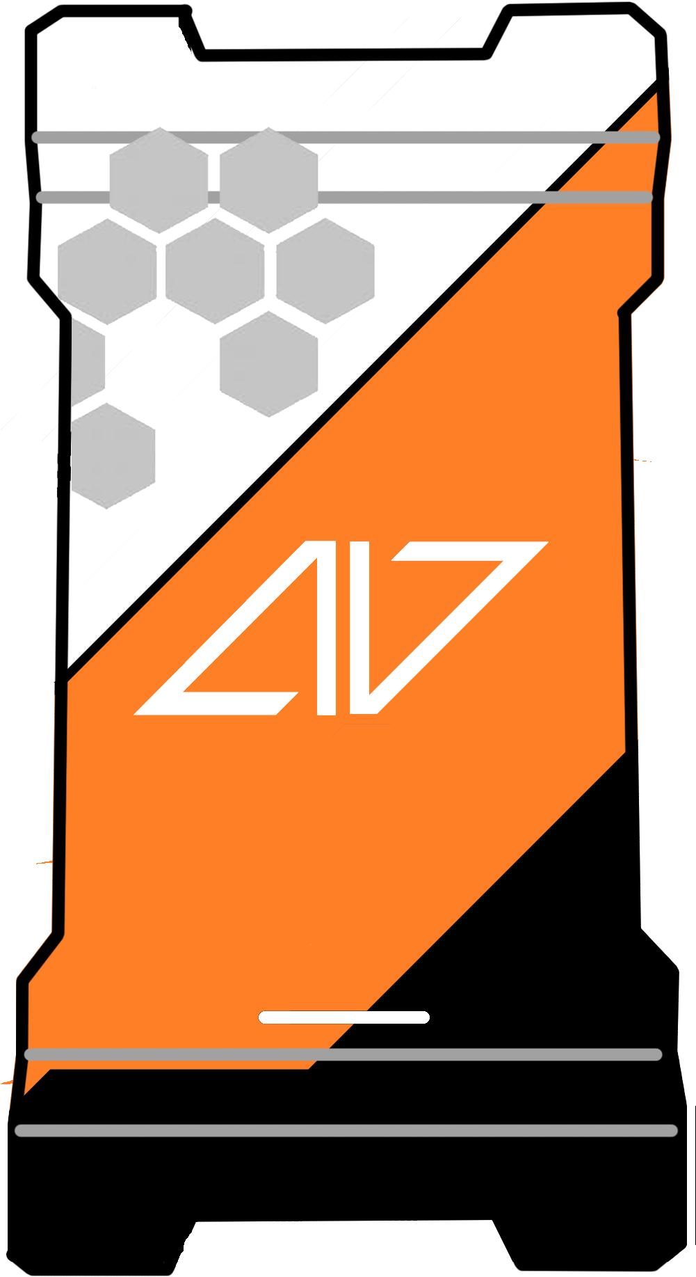 Asiimov Front Panel (1000x2000), Png Download