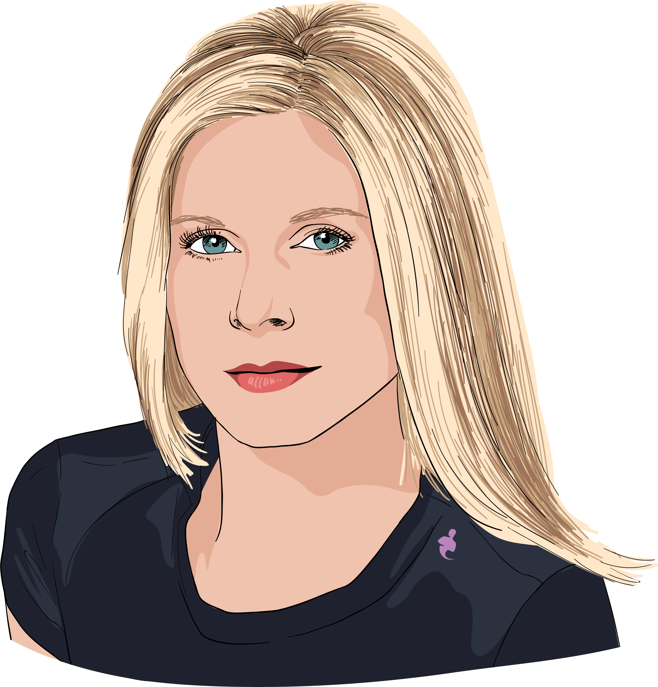 Marla Beck - Blond (2173x2269), Png Download