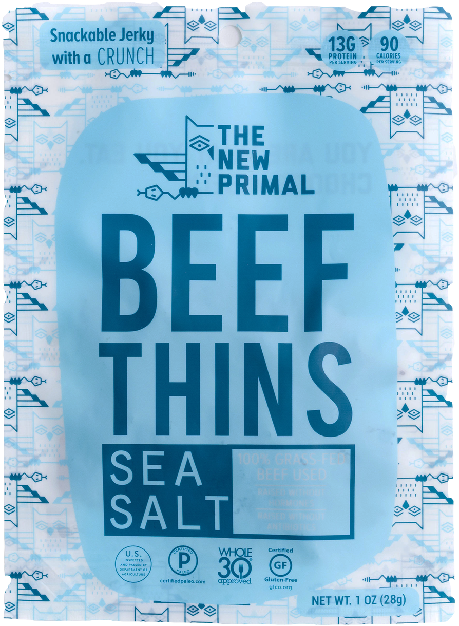 100% Grass-fed Beef Thins™ - Paper (1280x1280), Png Download