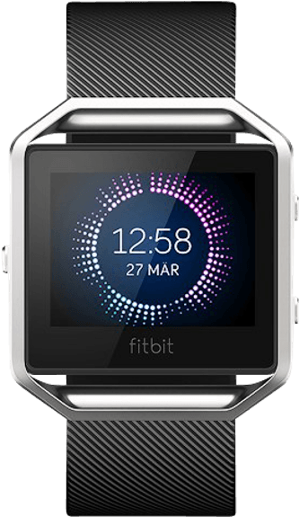 Fitbit - Fitbit Blaze Blue Large (786x587), Png Download
