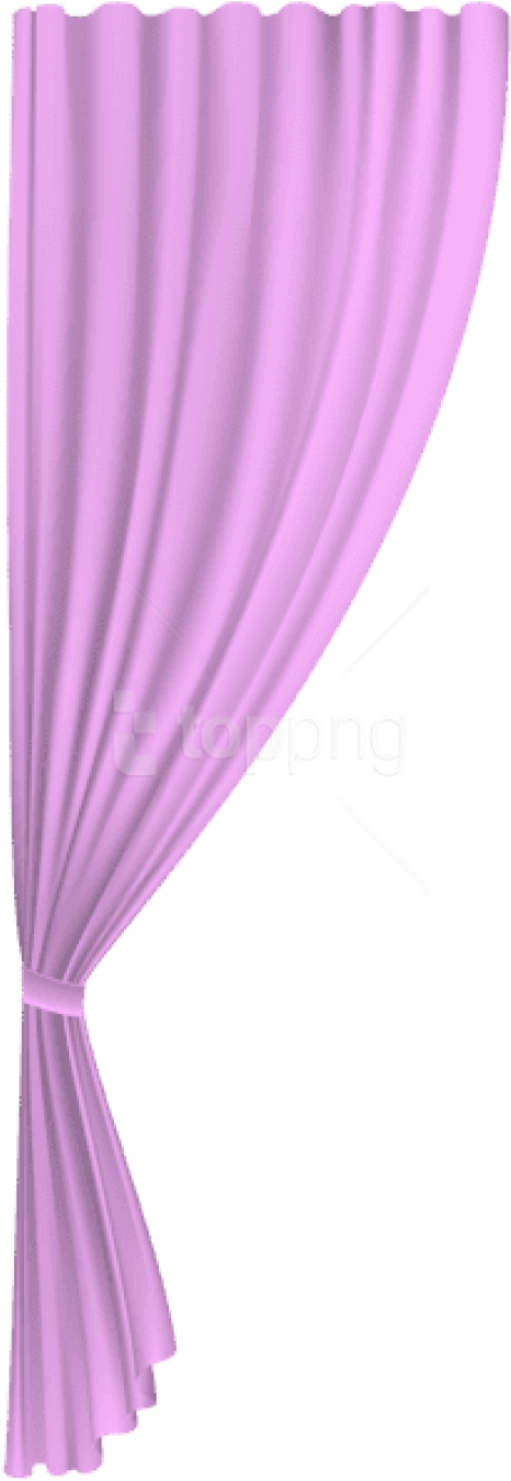 Free Png Download Pink Curtain Transparent Clipart - Pink Curtain Drapes Png (480x1365), Png Download