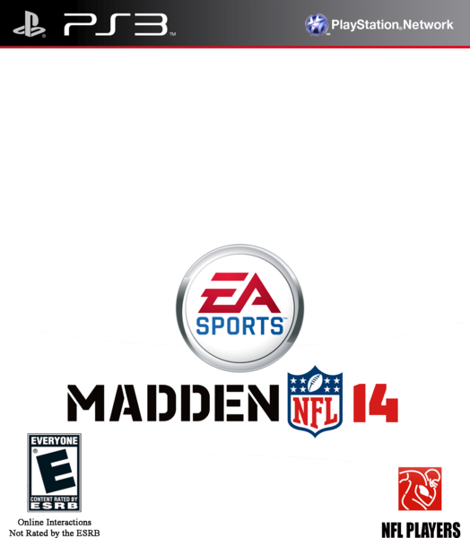Blank Madden 2014 Cover - Blank Madden Cover Png (524x600), Png Download