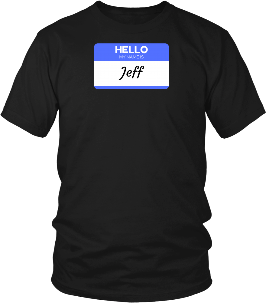 Hello My Name Is Jeff Blue - Star Trek Discovery Shirt (1000x1000), Png Download