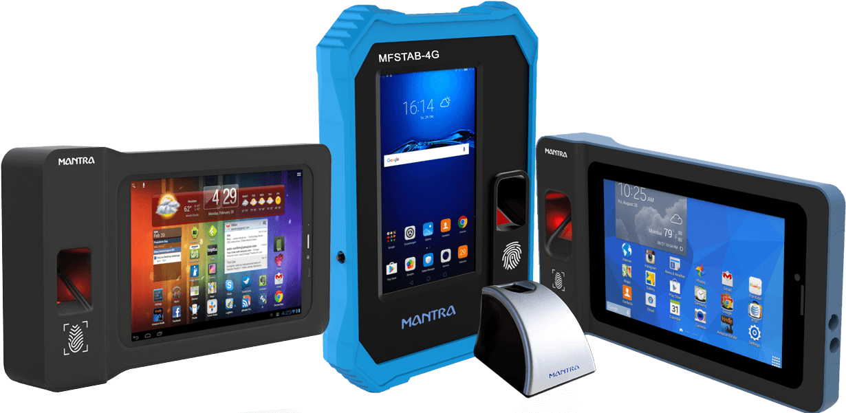 Aadhaar Products - Mantra Mfstab Biometric Machine (1244x600), Png Download