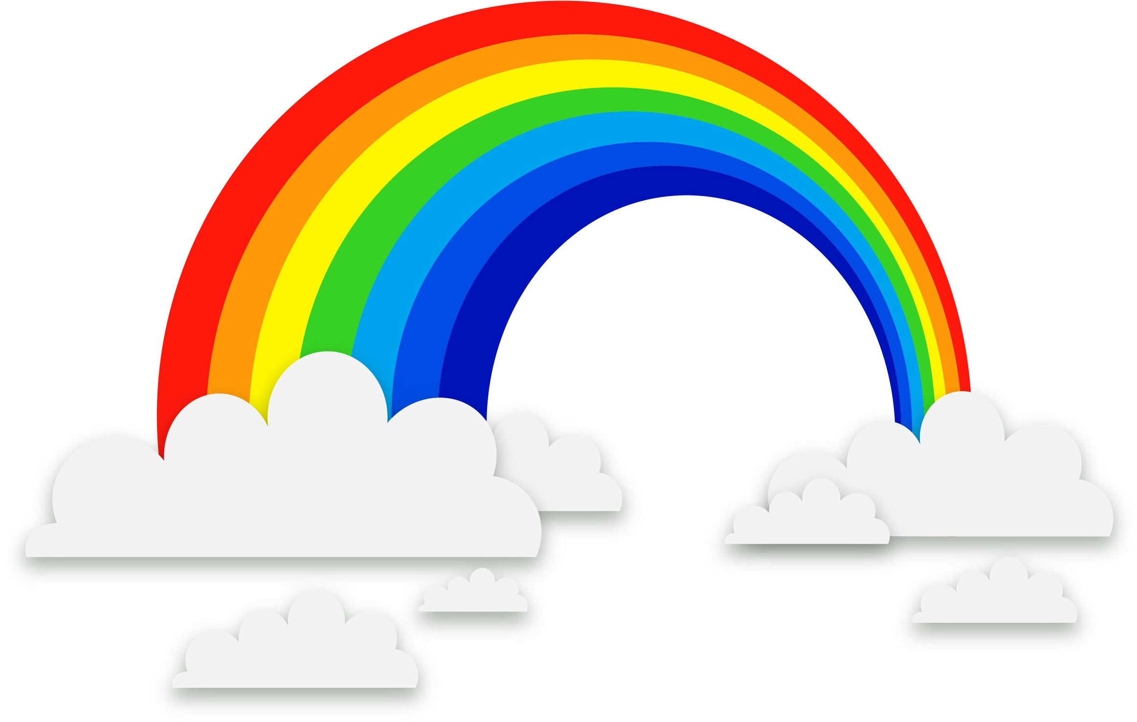 Download Rainbow Euclidean Exquisite Clouds Background Material - Rainbow  Background Vector Png PNG Image with No Background 