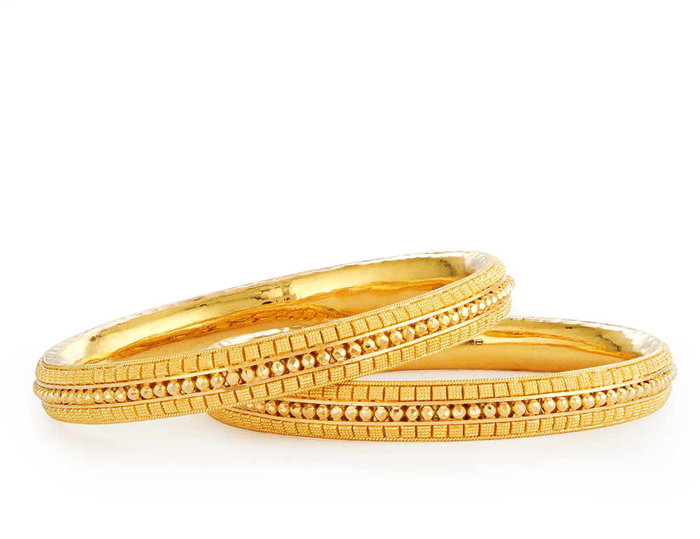 22ct Gold Jali Kada Bangles - Bangle (1000x1000), Png Download