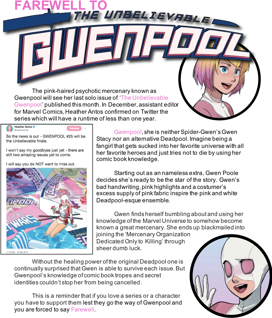 Gwenpool (956x1125), Png Download