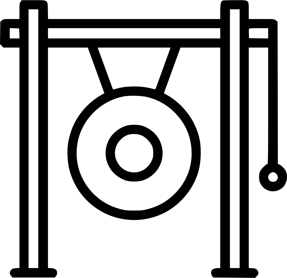 Gong Music Instrument Audio Sound Comments - Circle (980x948), Png Download