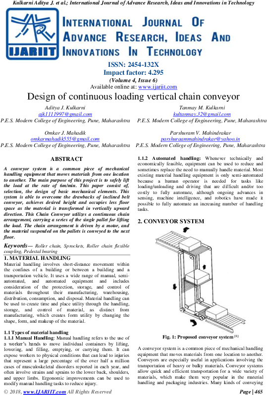 Pdf - Vertical Lift Conveyor (595x842), Png Download