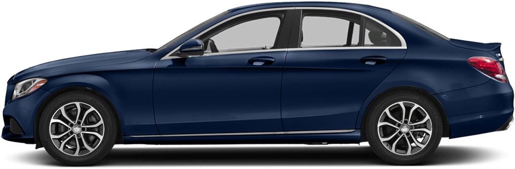 2018 Mb C-class Blue - 2017 Mercedes Benz C300 4 Door (1100x400), Png Download