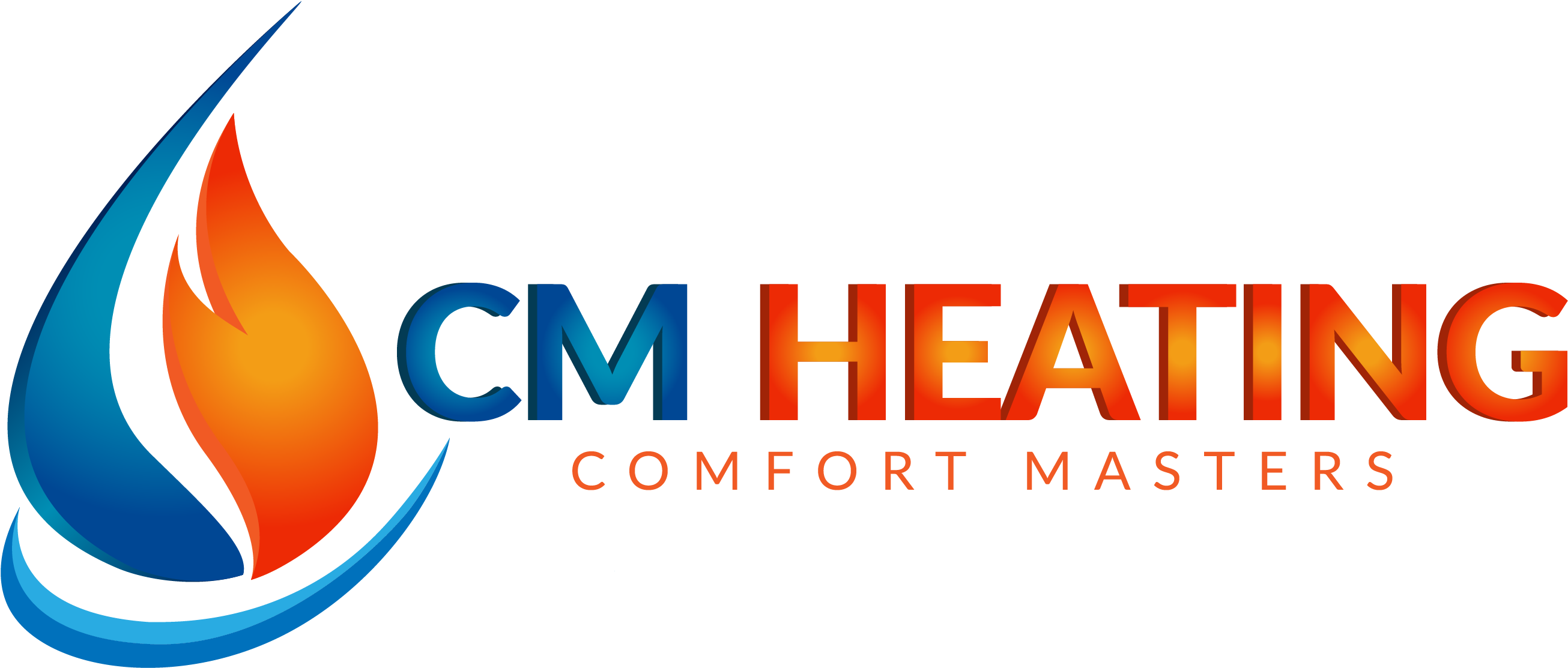 C M Heating Inc - Graphic Design (3508x1250), Png Download