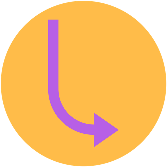 Hiring Interpreters Purple Arrow Pointing Down And (800x800), Png Download