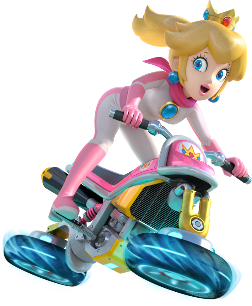 061413 Princess Peach Mario Kart 8 Official Artwork - Peach Mario Kart 8 (811x985), Png Download