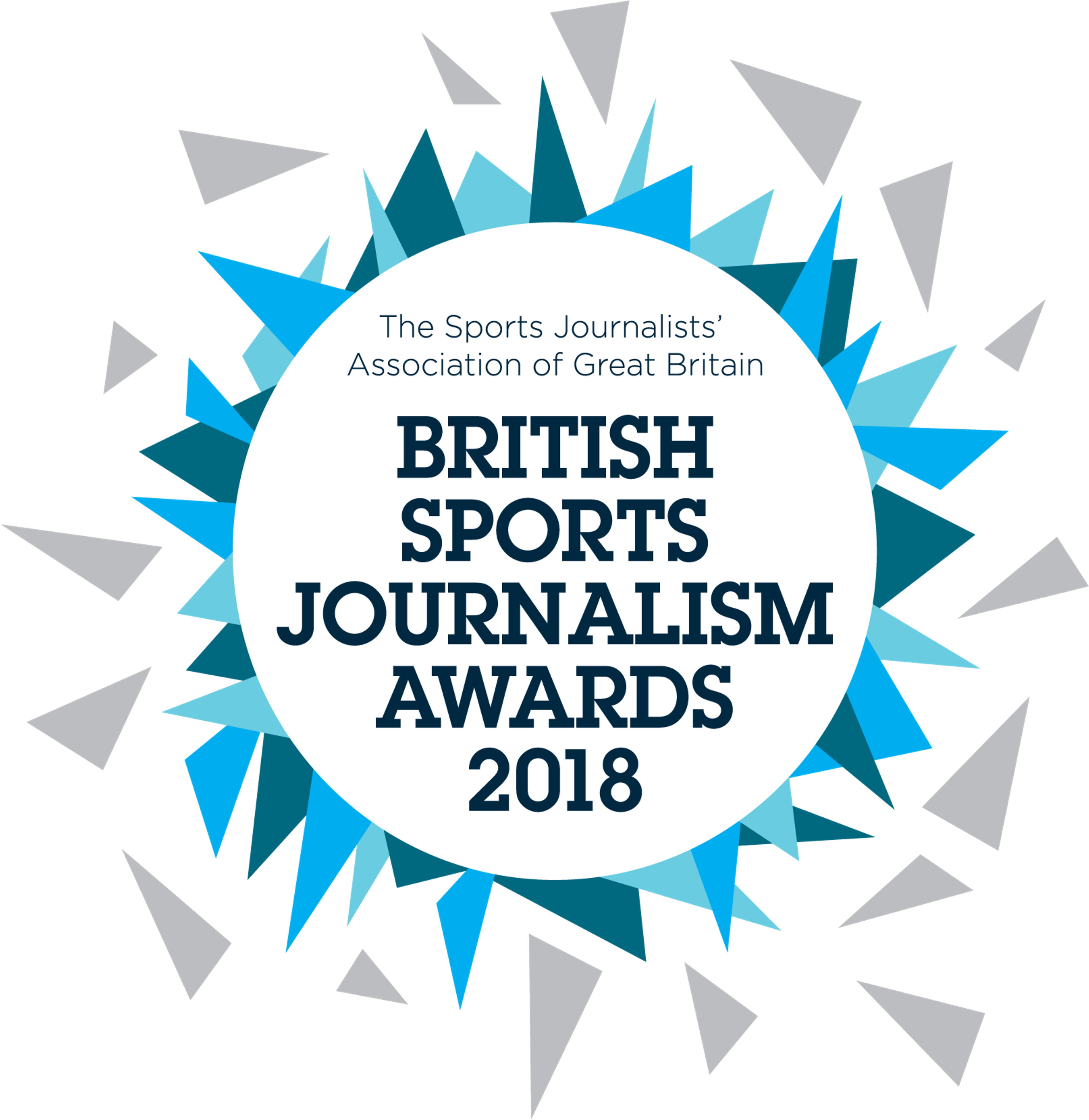 00 - - Sports Journalist Association Logo (3114x3097), Png Download