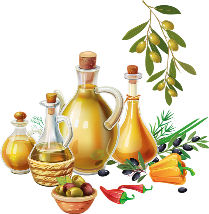 Cartoon Vegetable Oil Png (850x870), Png Download