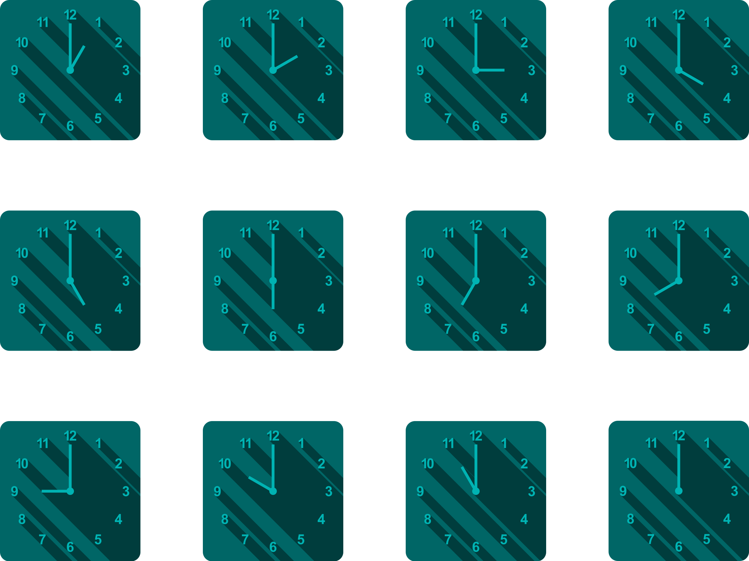 This Free Icons Png Design Of Clocks 2 (2400x1800), Png Download