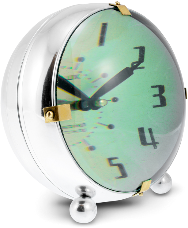 Orbit Table Clock - Alarm Clock (1000x1000), Png Download