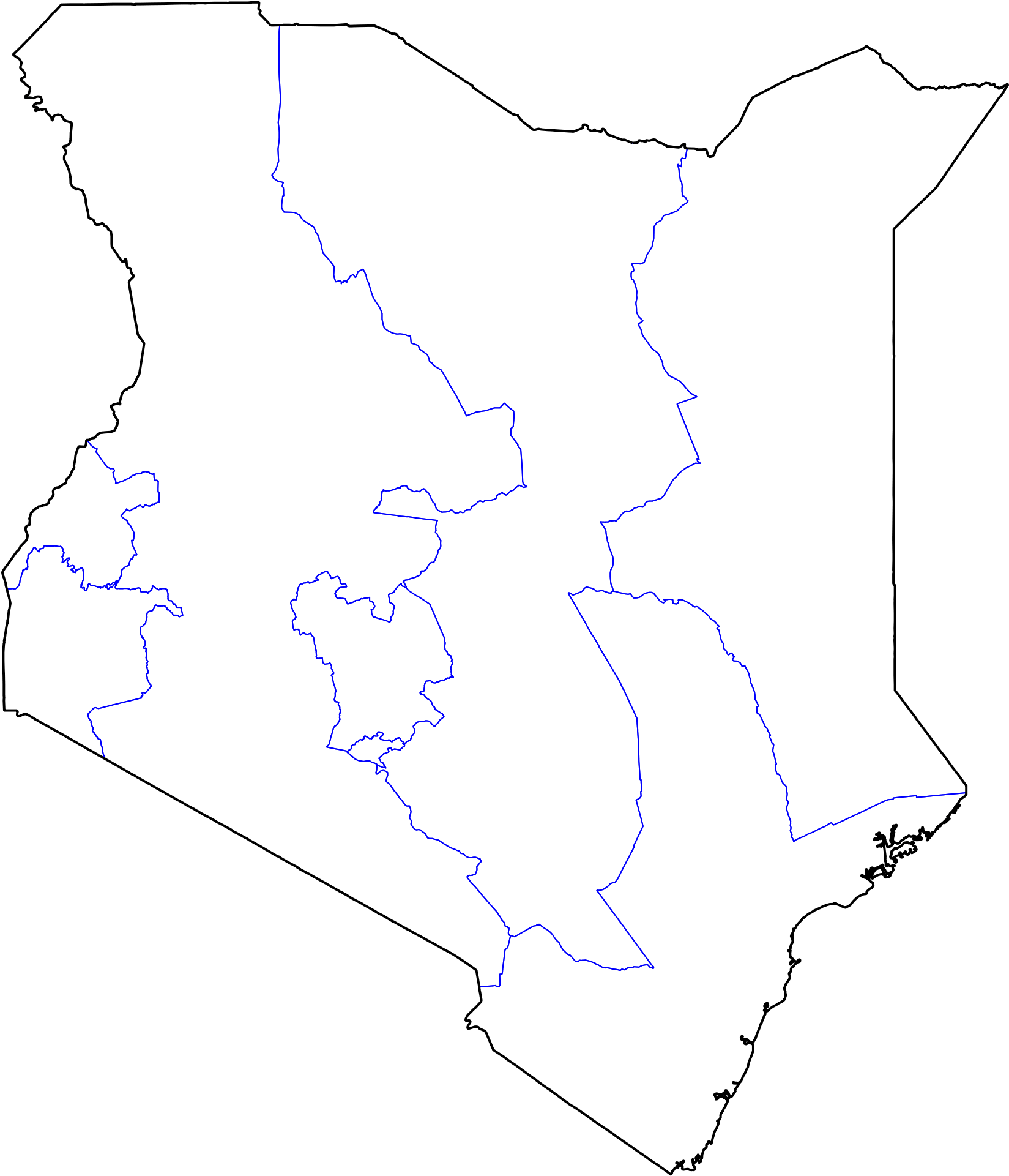 California State Map Outline - Map (2000x2000), Png Download