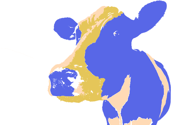 Happy Cow Outline (780x434), Png Download