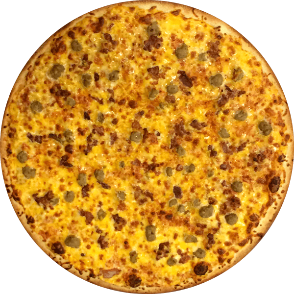 Jimmys Bacon Cheeseburger Pizza - Madrasi Mixture Namkeen (600x600), Png Download