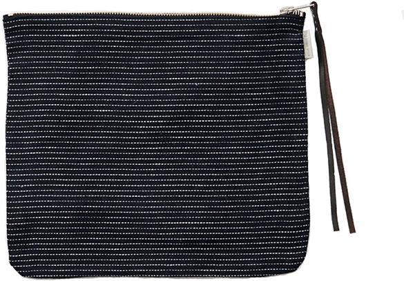 Linen Pouch Navy Pinstripe - Coin Purse (720x720), Png Download