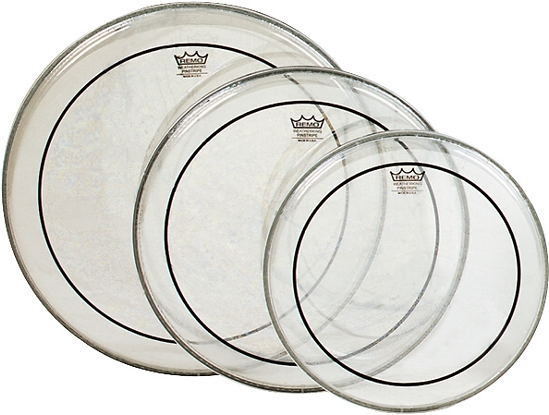 Remo Clear Pinstripe Pack 12, 13, 16″ - Set De Parches Remo Pinstripe (548x576), Png Download